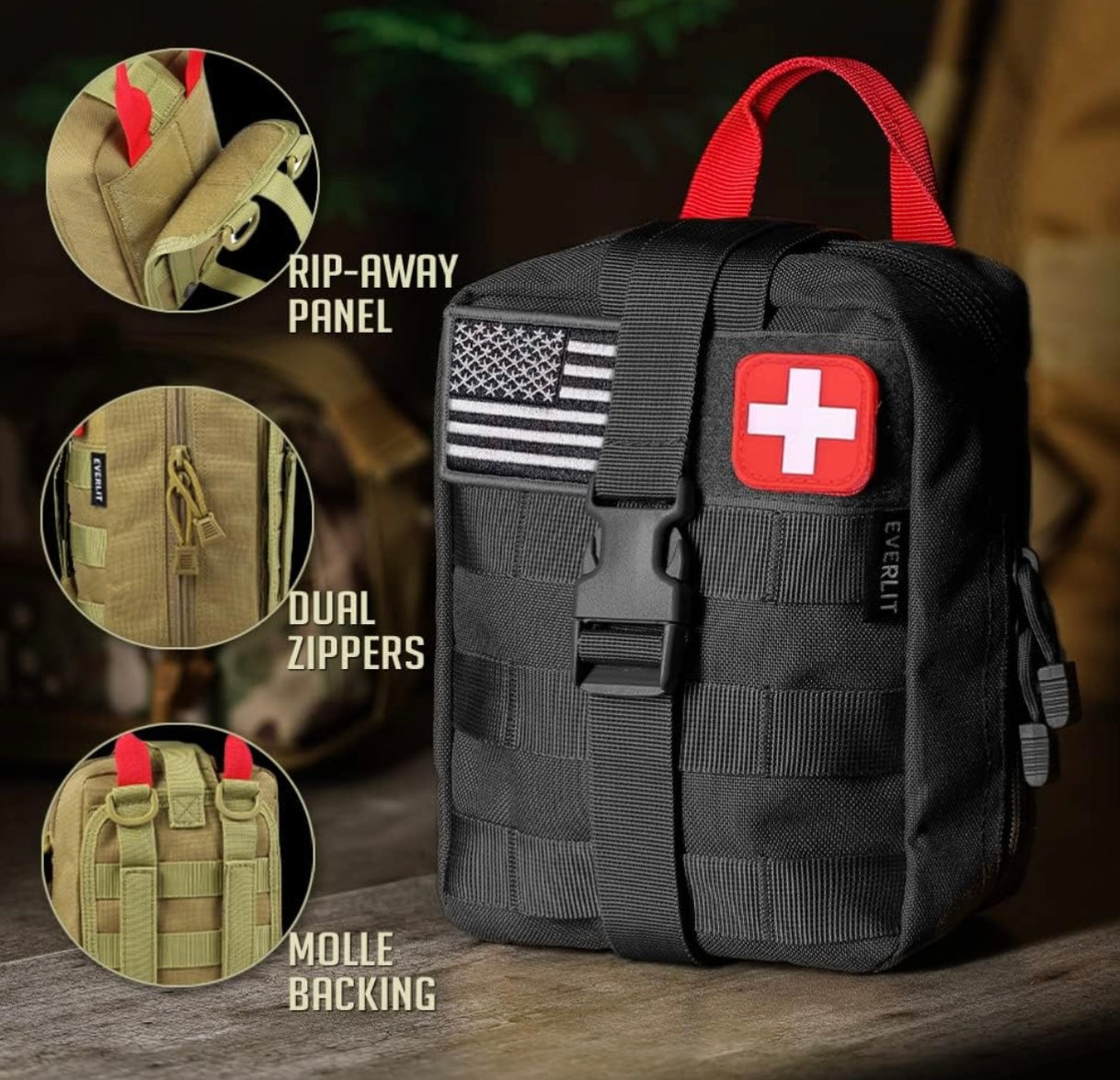 Tactical Molle Bag Survival First Aid Kit – SPI Styles