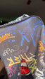 Graffiti Silky Durag Side View - Urban Style with 360 Wave Compression