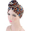 SPI Styles Women's Fashionable Turban Tribal Pattern Knot Headwrap Beanie Pre-Tied Bonnet Hair Loss Prevention - SPI Styles